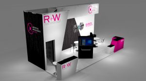 Un rendering dello stand R+W a Mecspe
