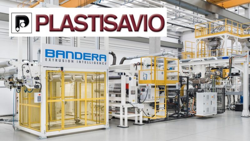 Impianto di estrusione lastre PP/PS Bandera per Plastisavio