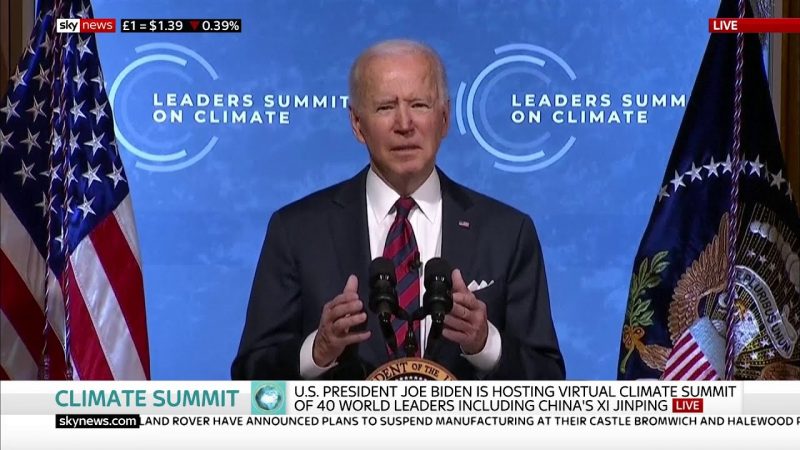 Joe Biden, la Giornata della Terra e le plastiche