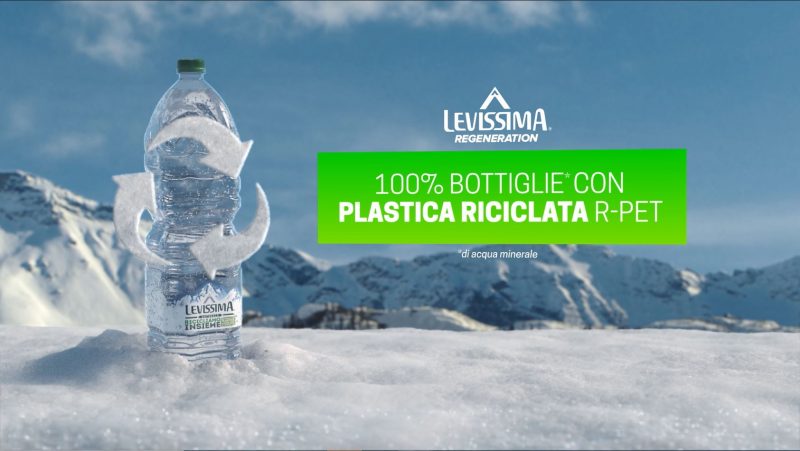 Levissima: bottiglie con almeno il 25% di R-PET già dal 2023
